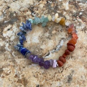 💎 Seven Chakra Crystal Bracelet 🌈